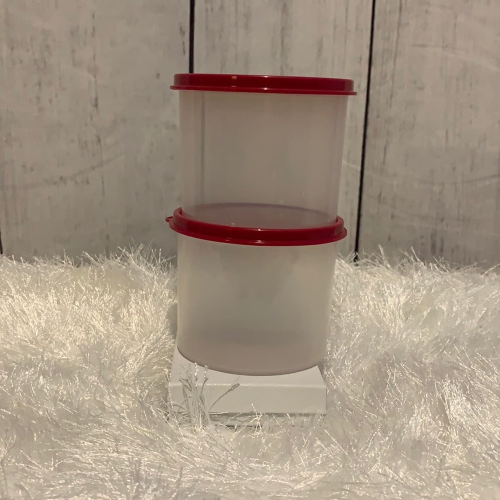 Tupperware 2pc Stacking Canister Containers - Picture 3 of 6